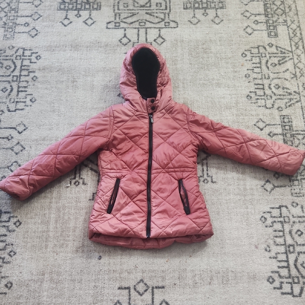 Kensie Girl Quilted Pink Puffer Jacket